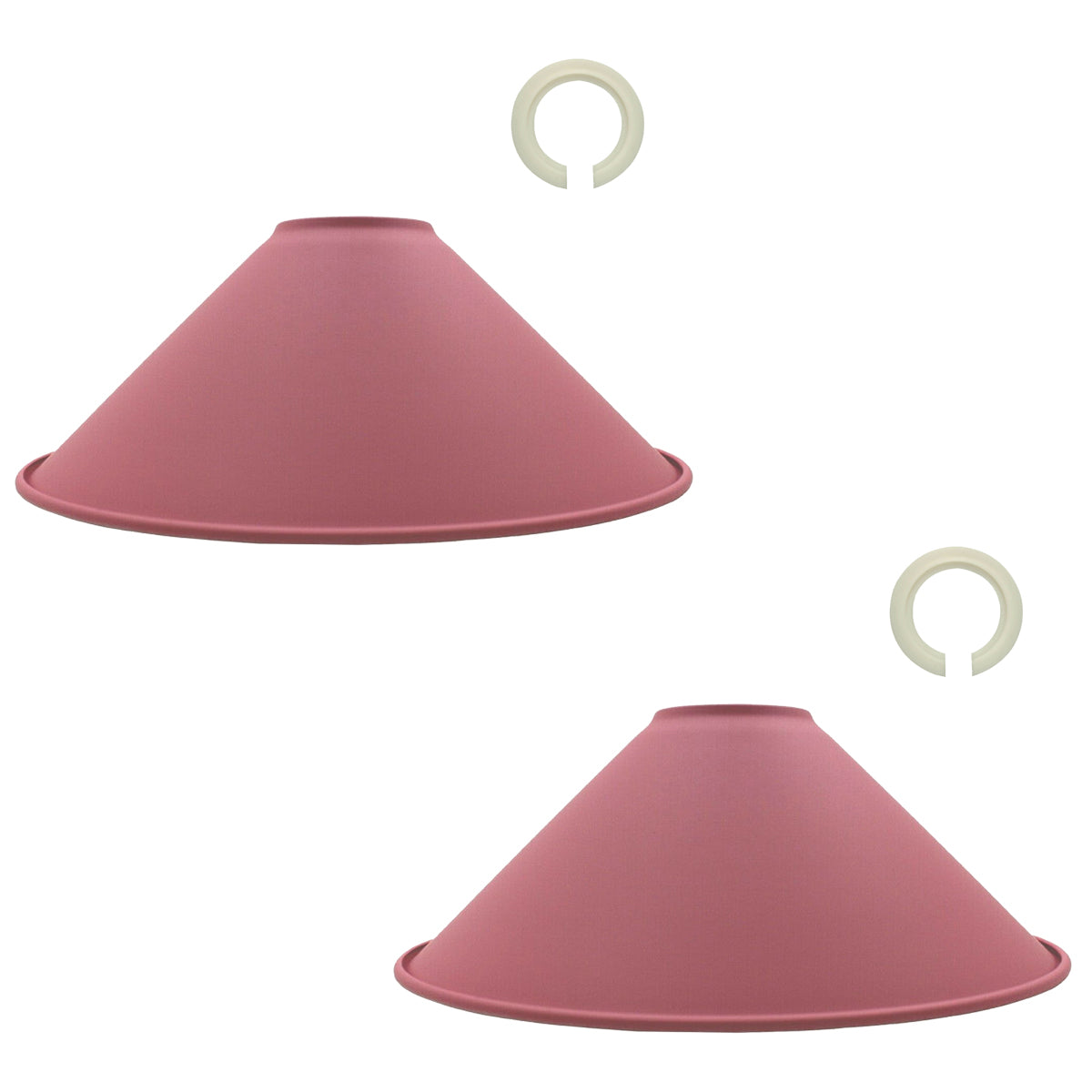 Modern Metal Pink Colour Easy Fit Cone Shape Lampshade~1096