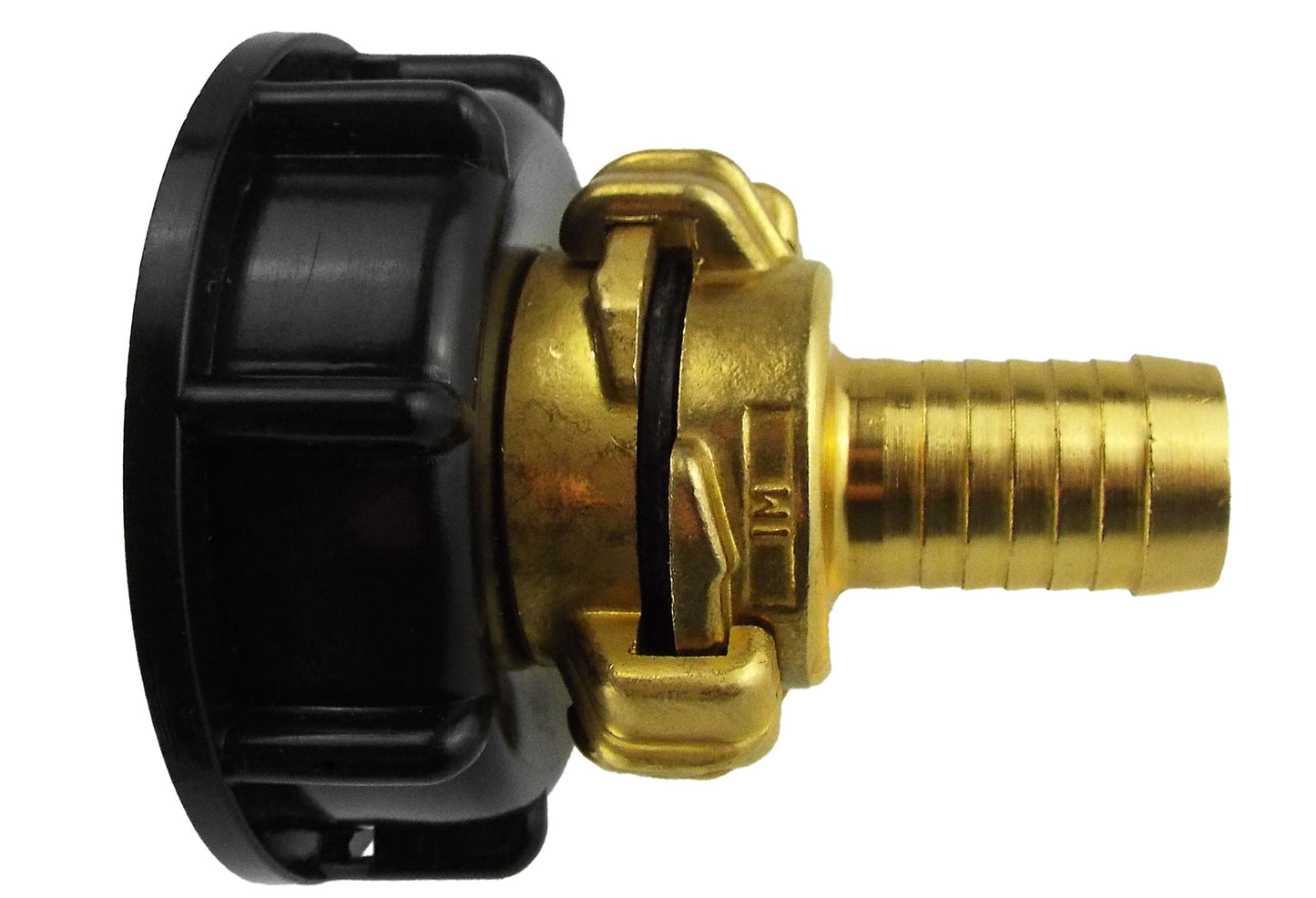 IBC 2 S60X6 Cap with Geka Type Fittings 13mm Barb Water Connector Barb Connector