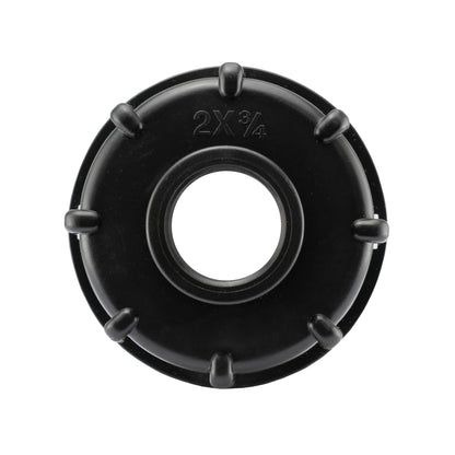 IBC 2 S60X6 Cap with In-Line BSPM Valve and 13mm Brass Barb for Water Connector