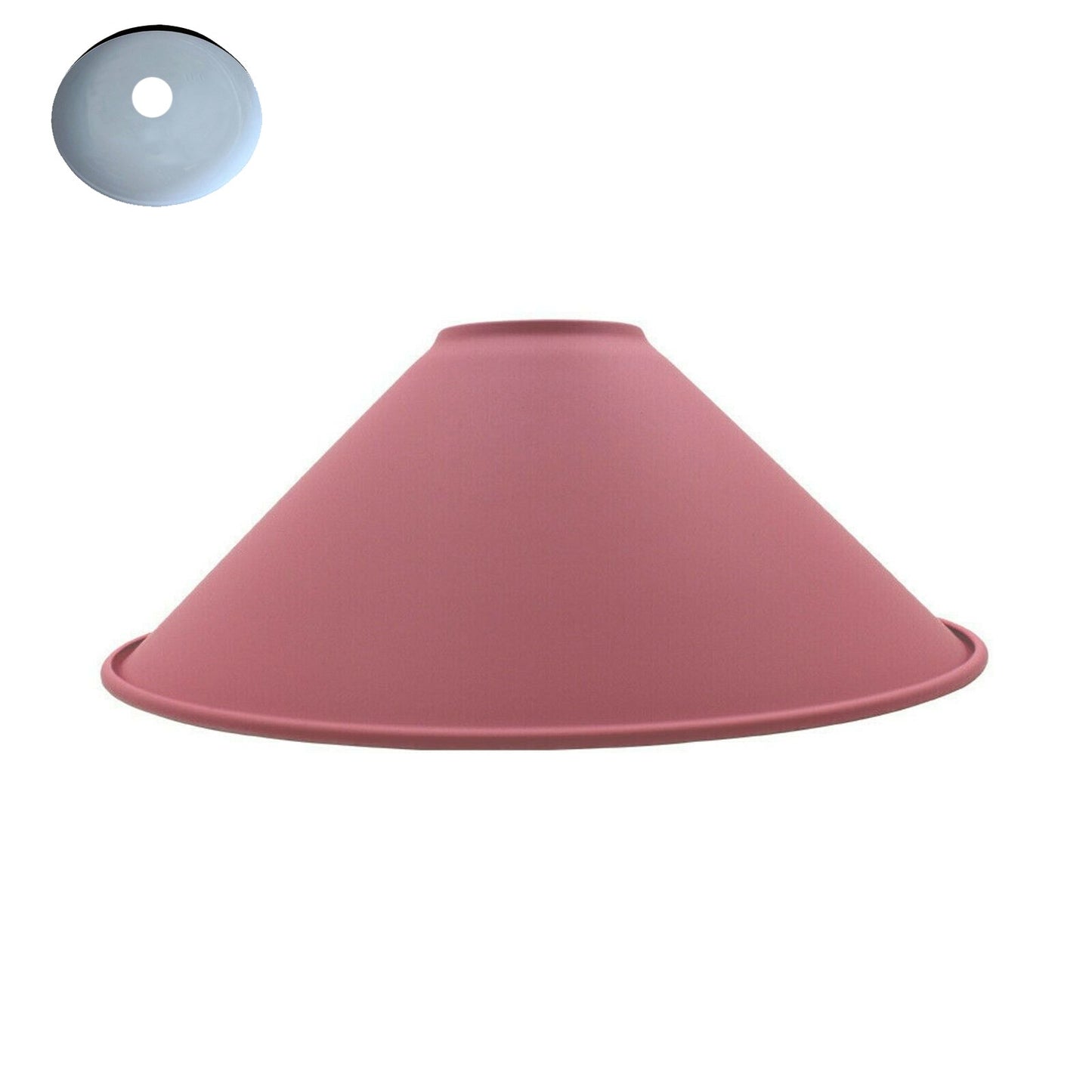 Modern Metal Pink Colour Easy Fit Cone Shape Lampshade~1096