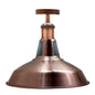 Modern Semi Flush Fittings Brushed Metal Lounge Ceiling light - Copper~2201