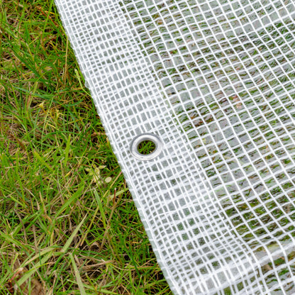 Clear M-Grade Tarpaulin 2m x 2m Waterproof Tarpaulin Cover Outdoor Ground Sheet